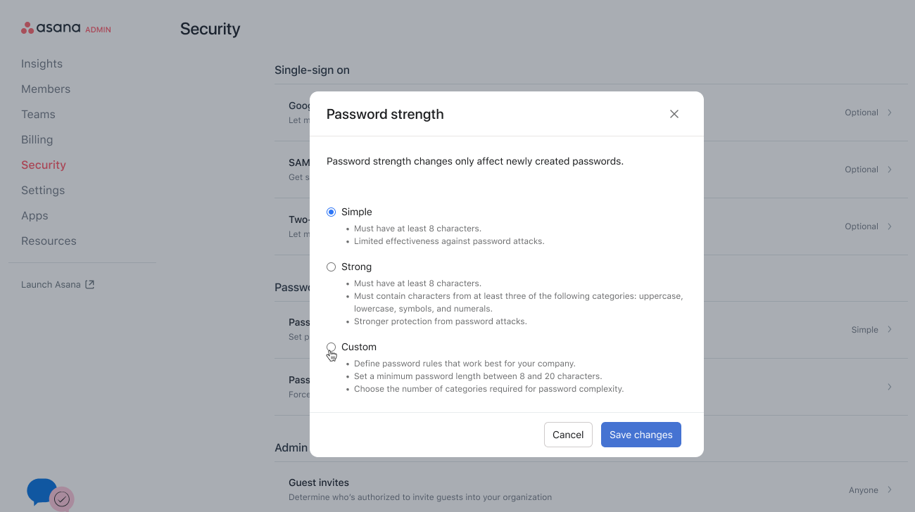 sicurezza della password