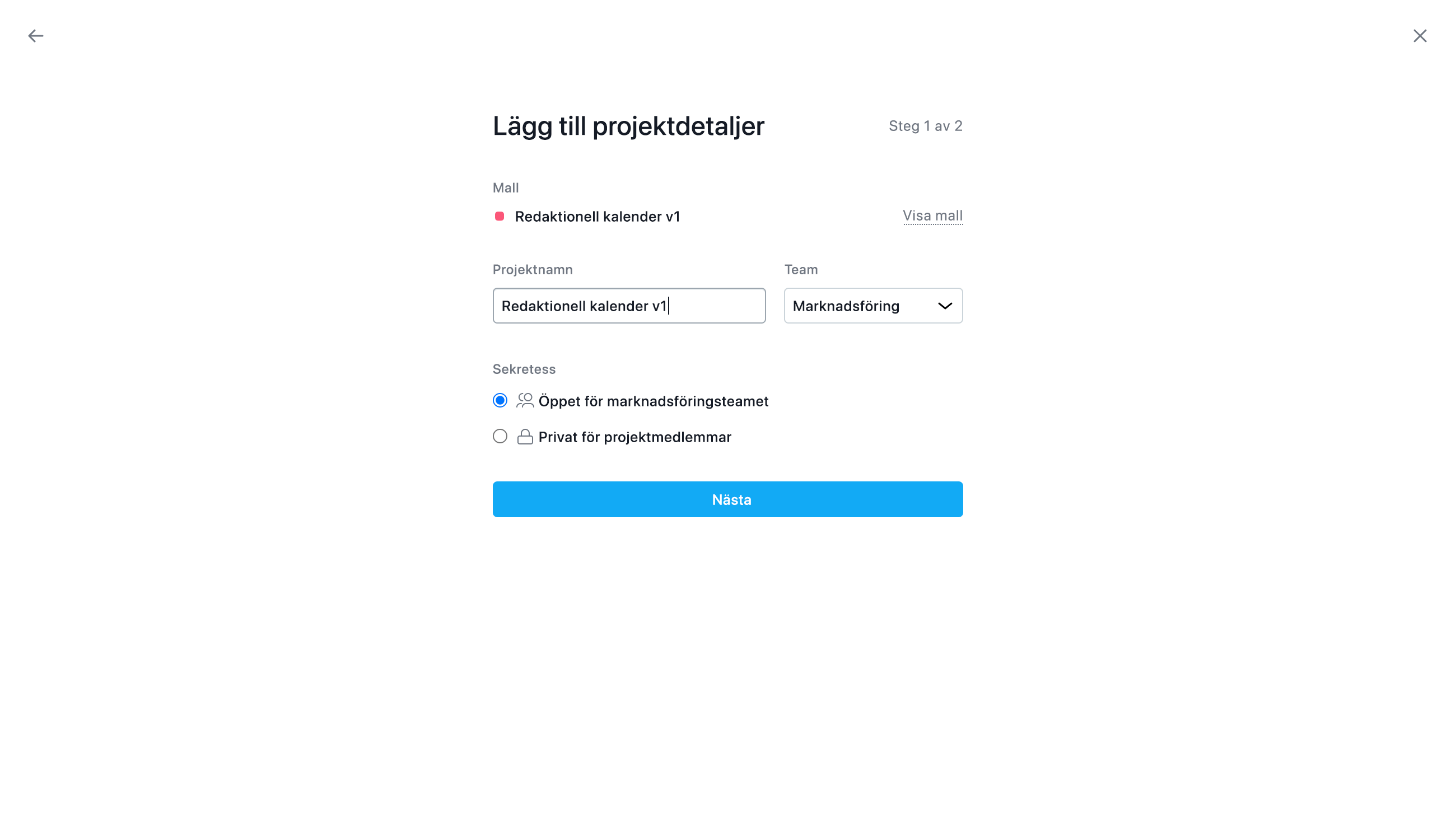 Förhandsgranska mallar