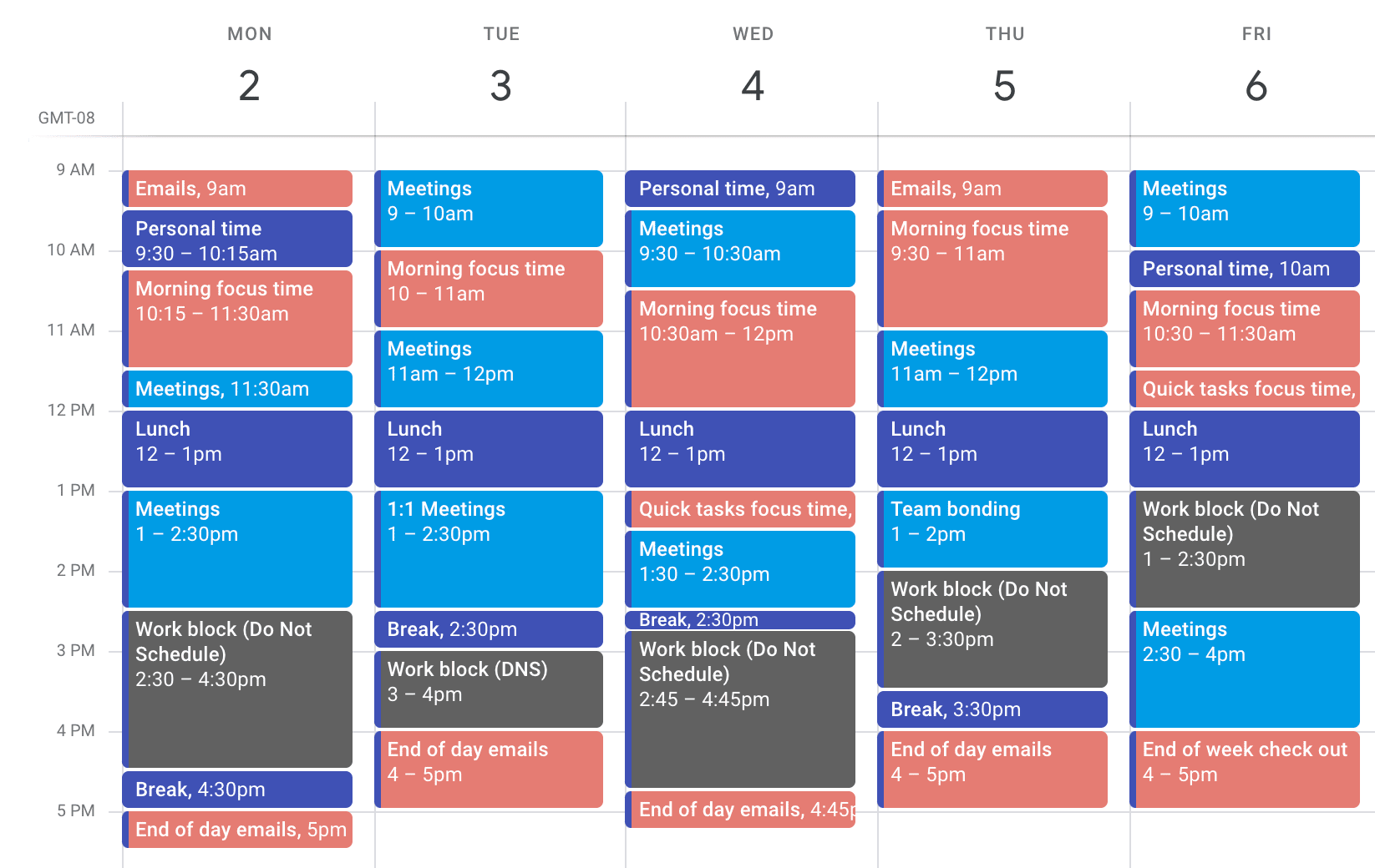 change order of bloc in blocs app