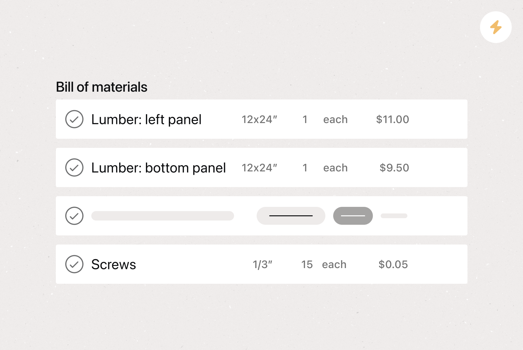 asana inventory template in action