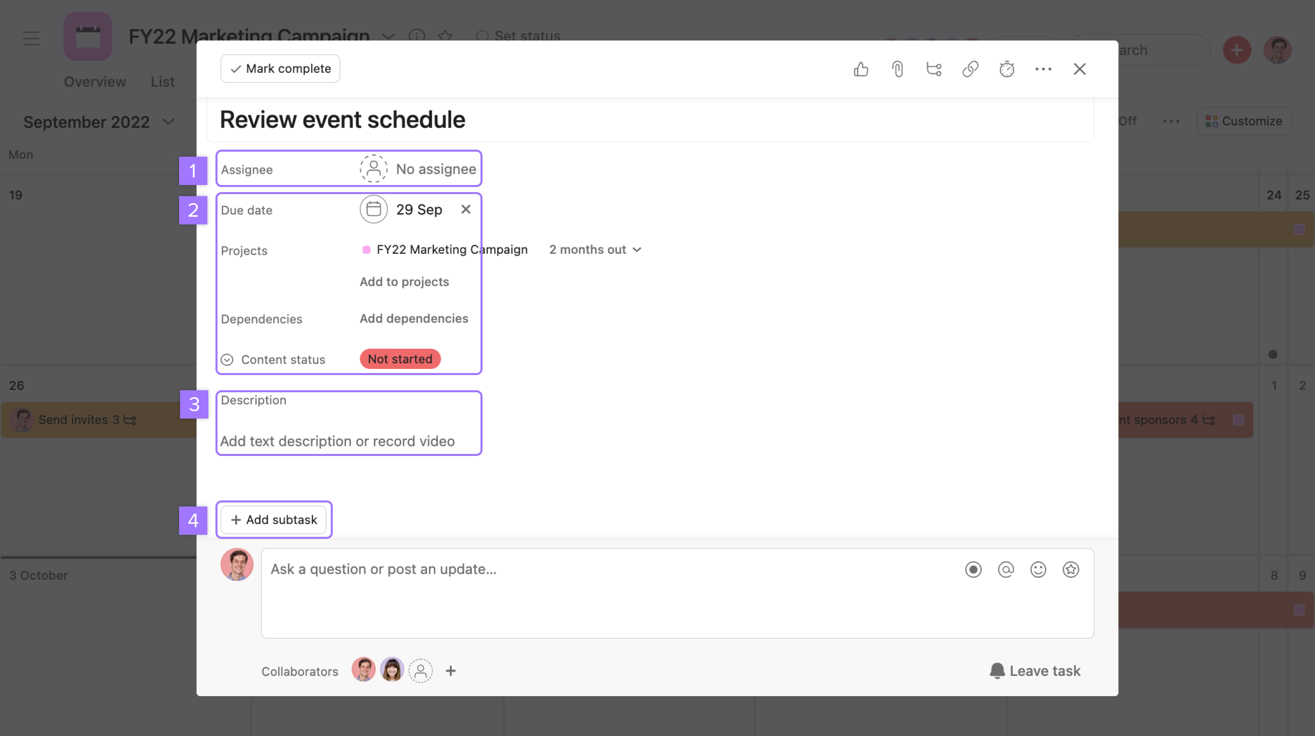 Due-date calendar shows the wrong day for today - Closed - Asana