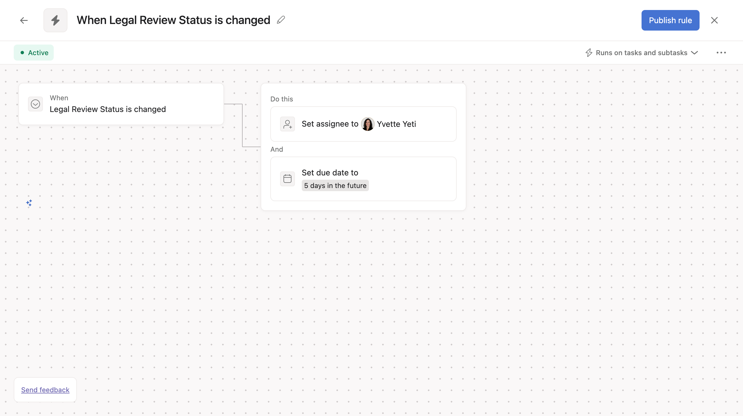 Rules without conditions