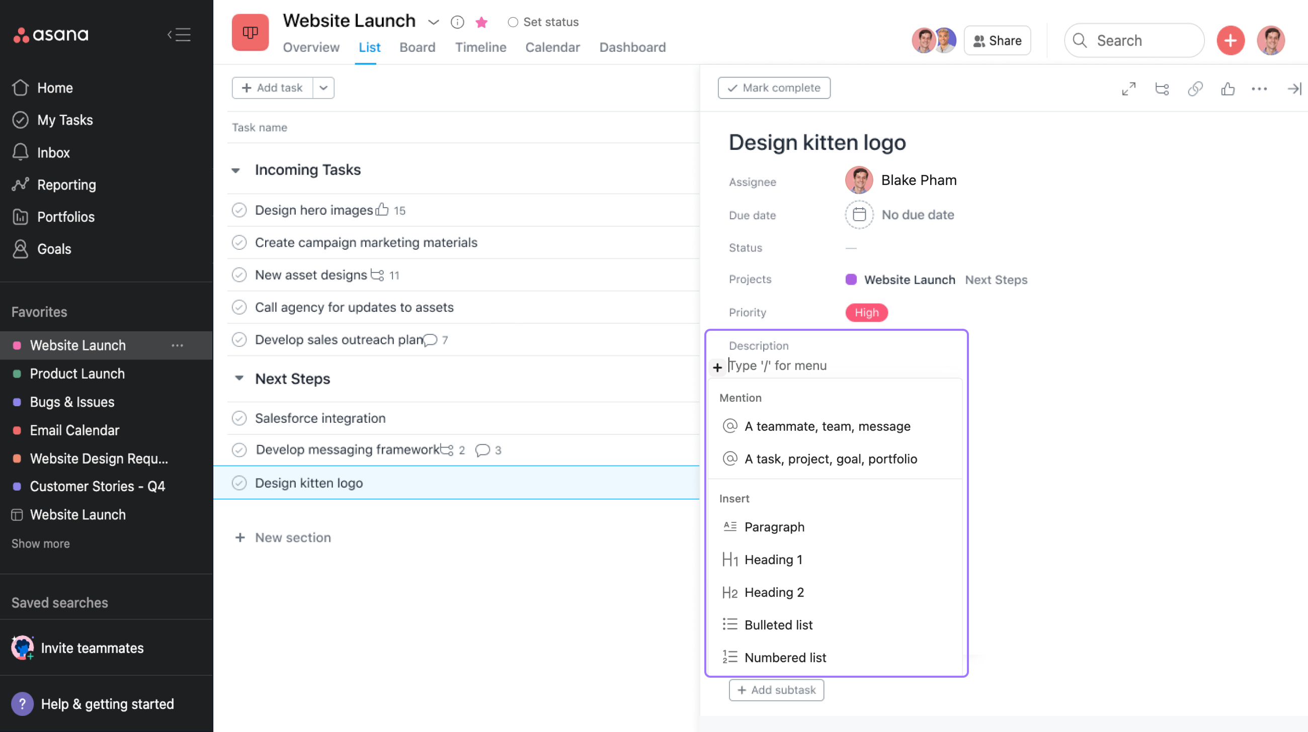 riffel Rotere Mægtig How to Complete Task Fields in Asana | Product Guide • Asana Product Guide
