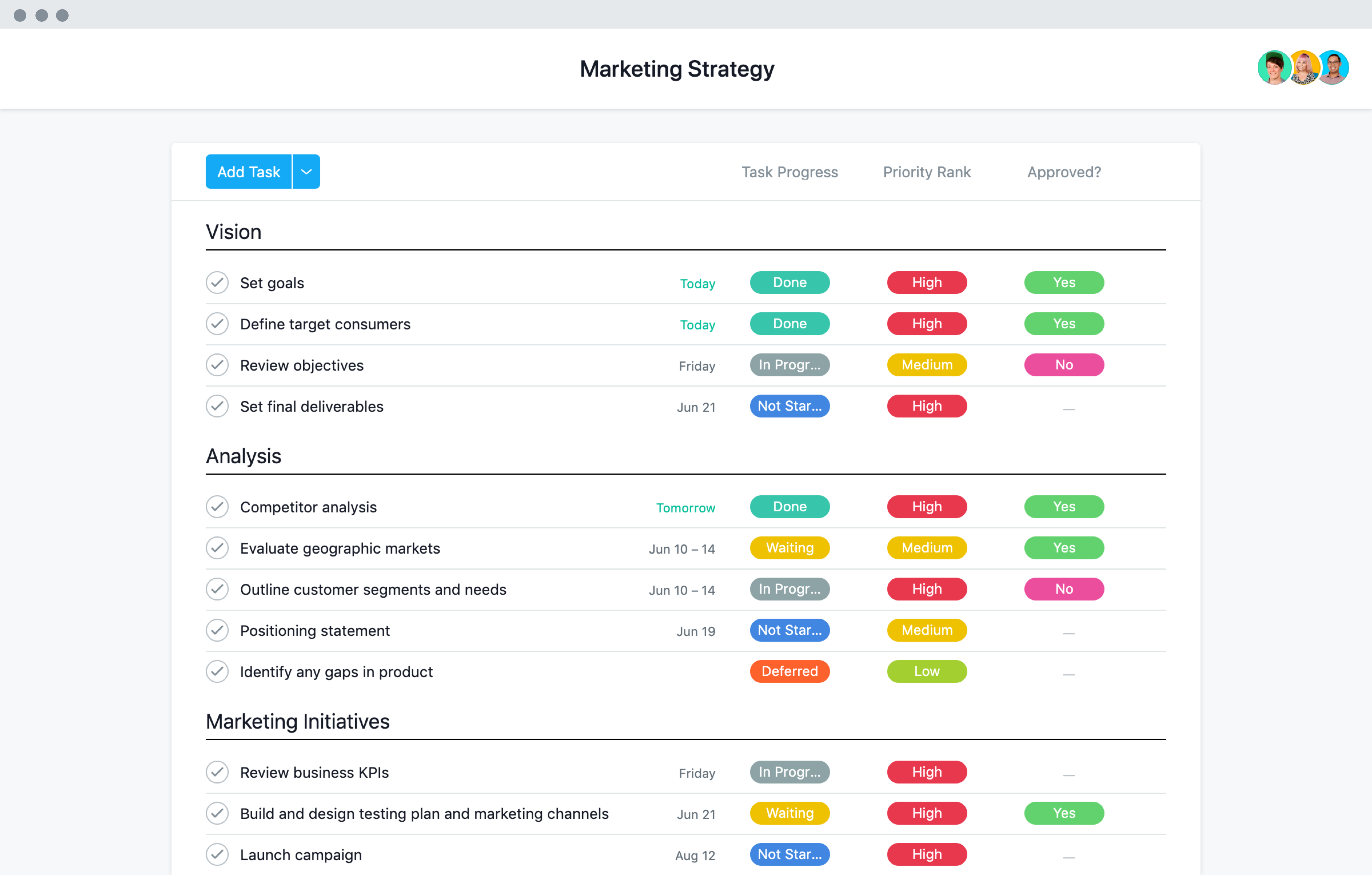 How To Use a Marketing Strategy Template • Asana