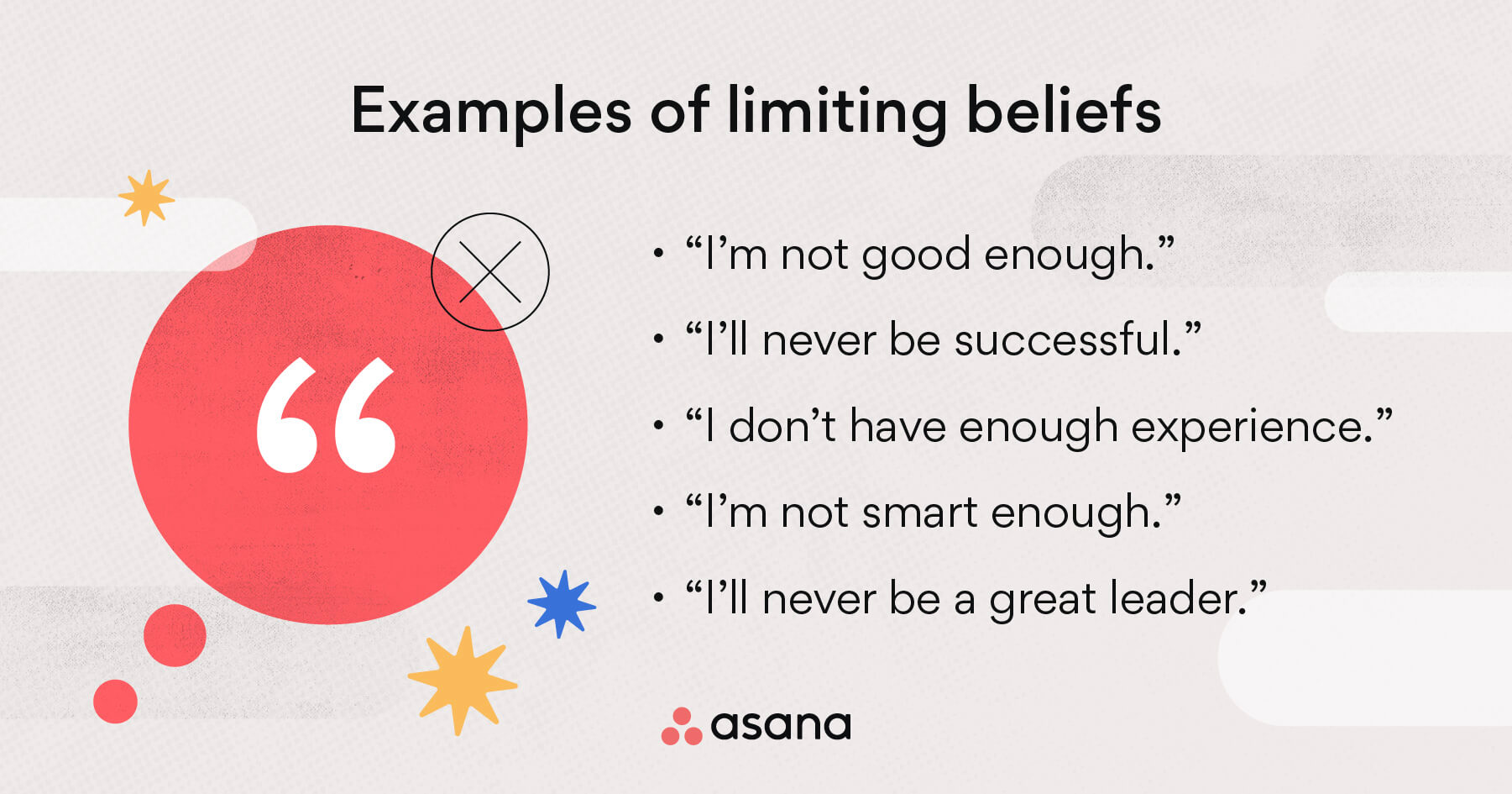 Examples of limiting beliefs