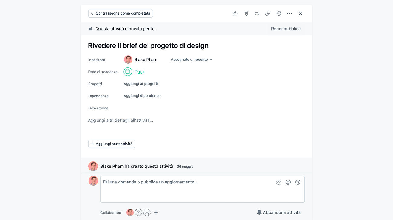 modalità a schermo intero