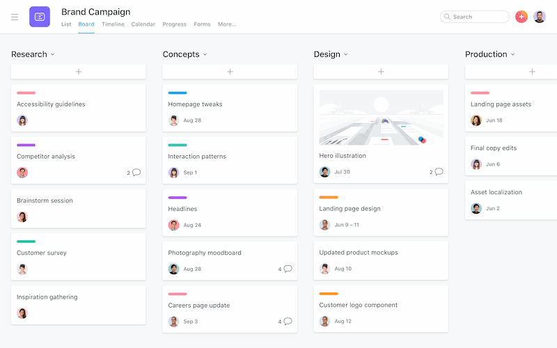 Organize your team’s work with boards