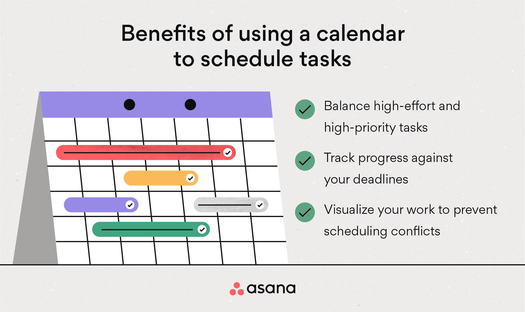 [inline illustration] Benefits of using a calendar to schedule tasks (infographic)