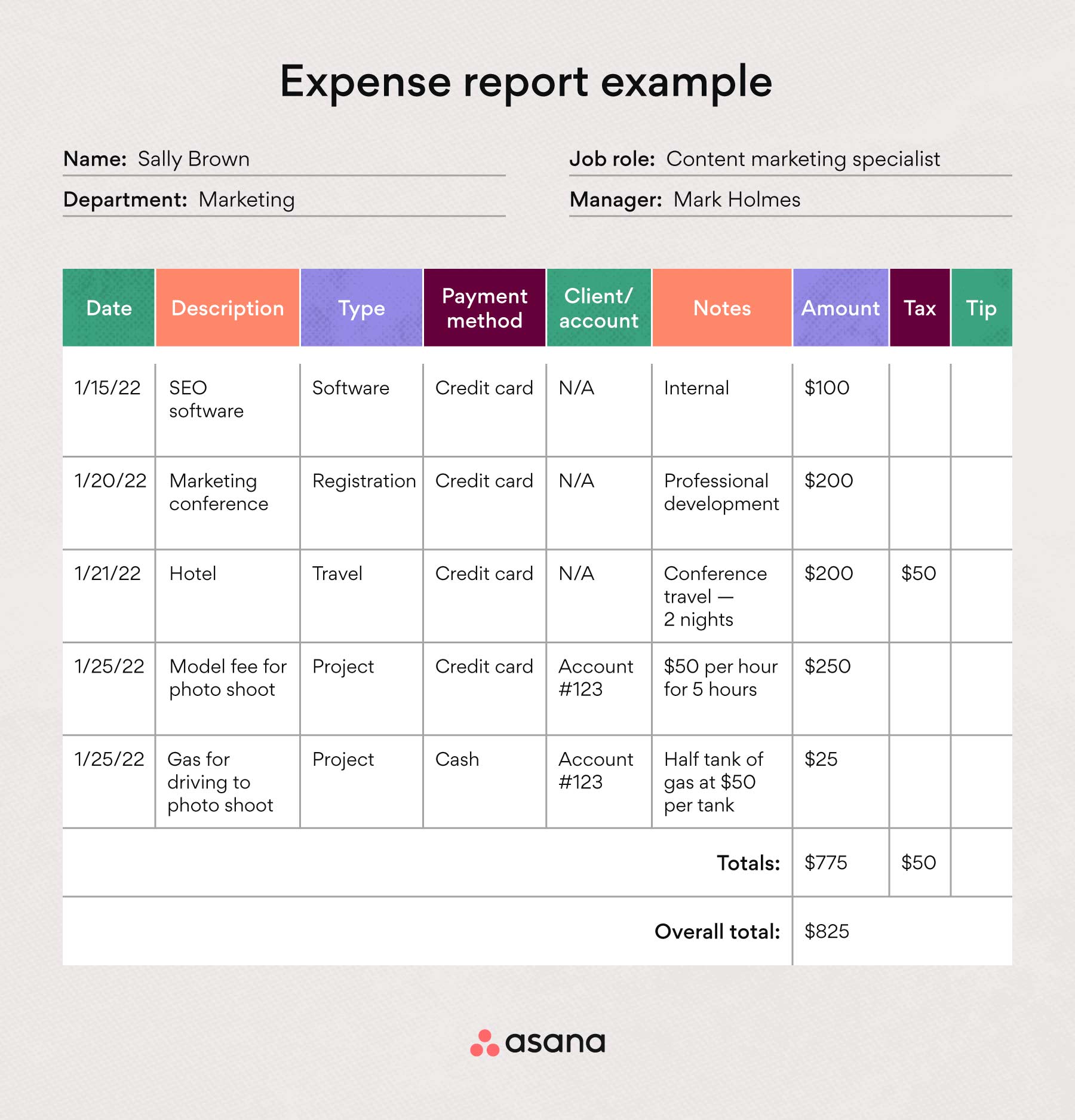 [inline illustration] expense report (example)