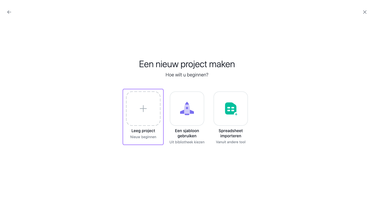 een project maken 2