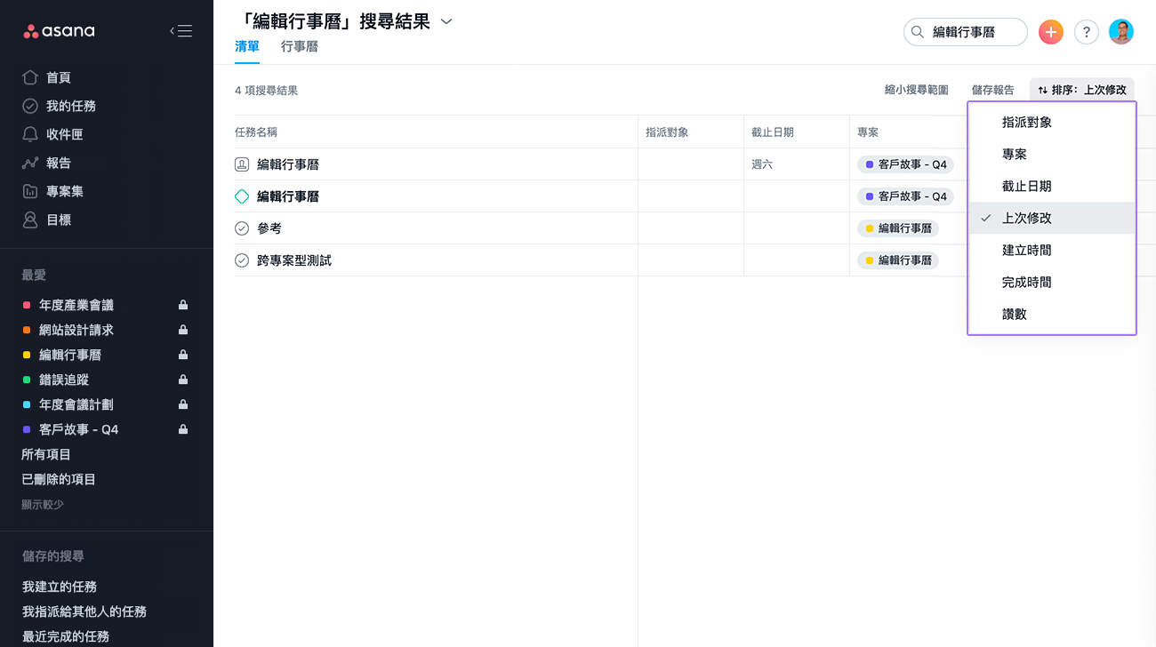 排序結果