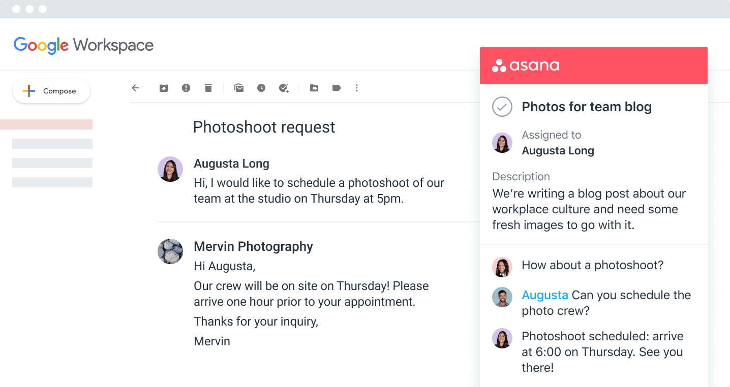 Gmail と Asana アプリの連携 Asana