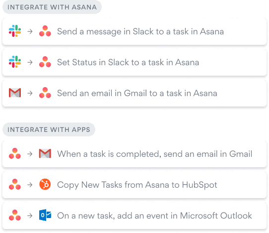 Tools that integrate with Asana’s remote work software