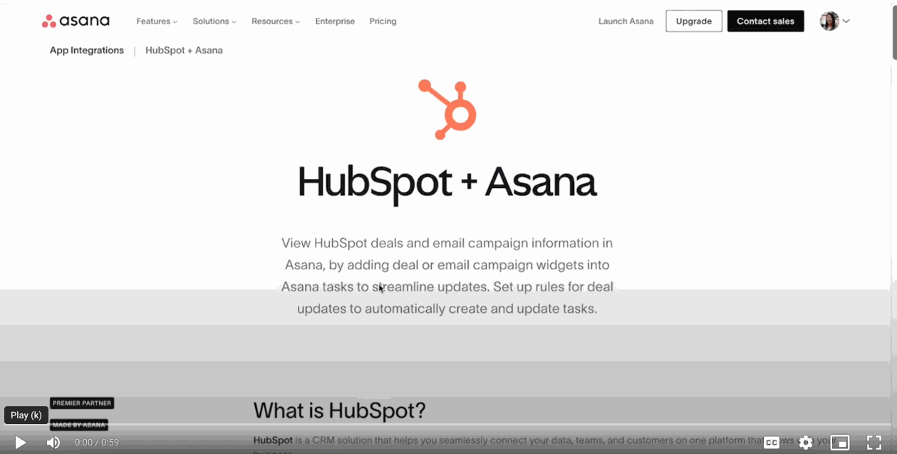 How to integrate HubSpot and Asana.gif