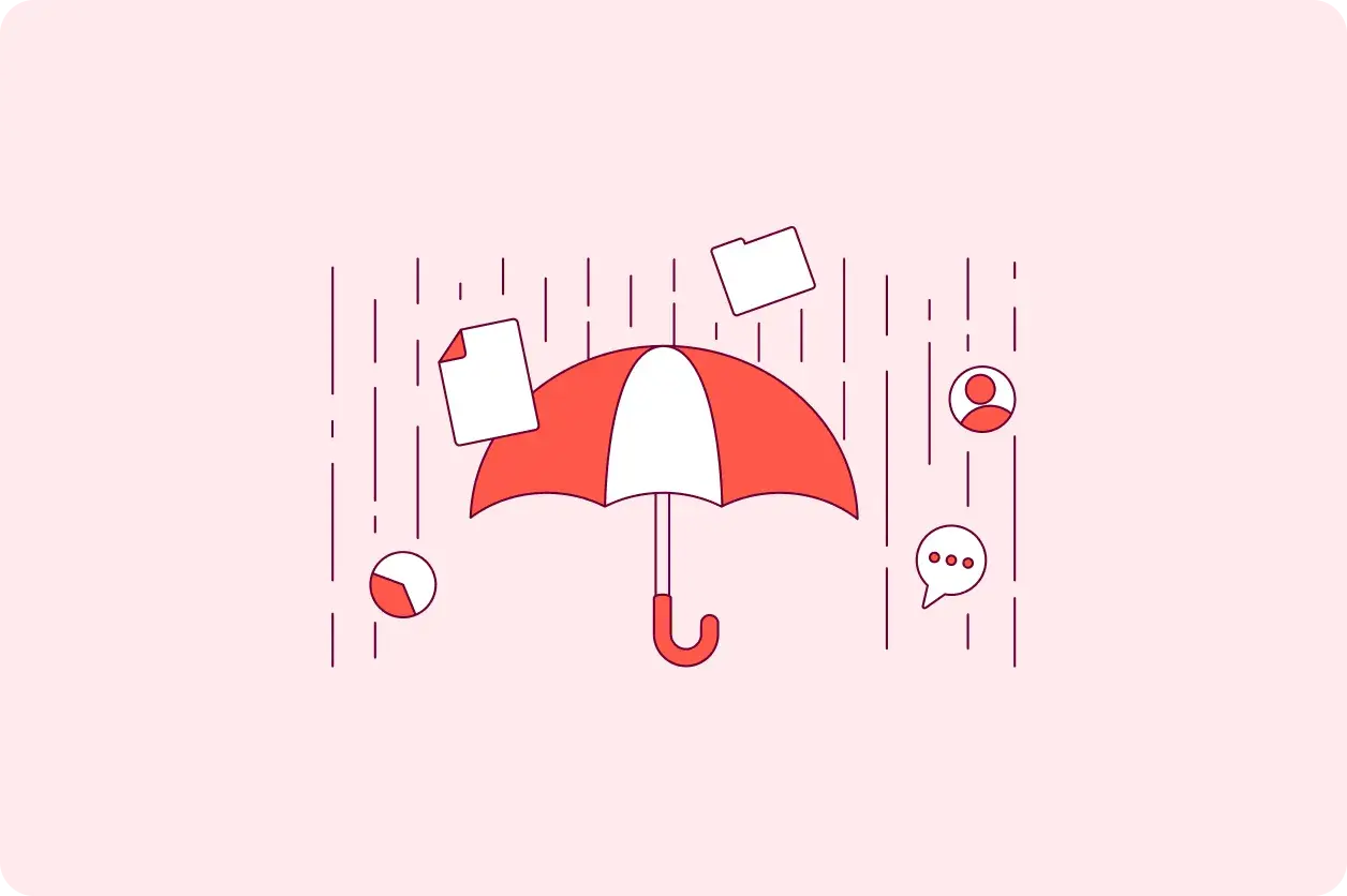 Resilience pink background illustration