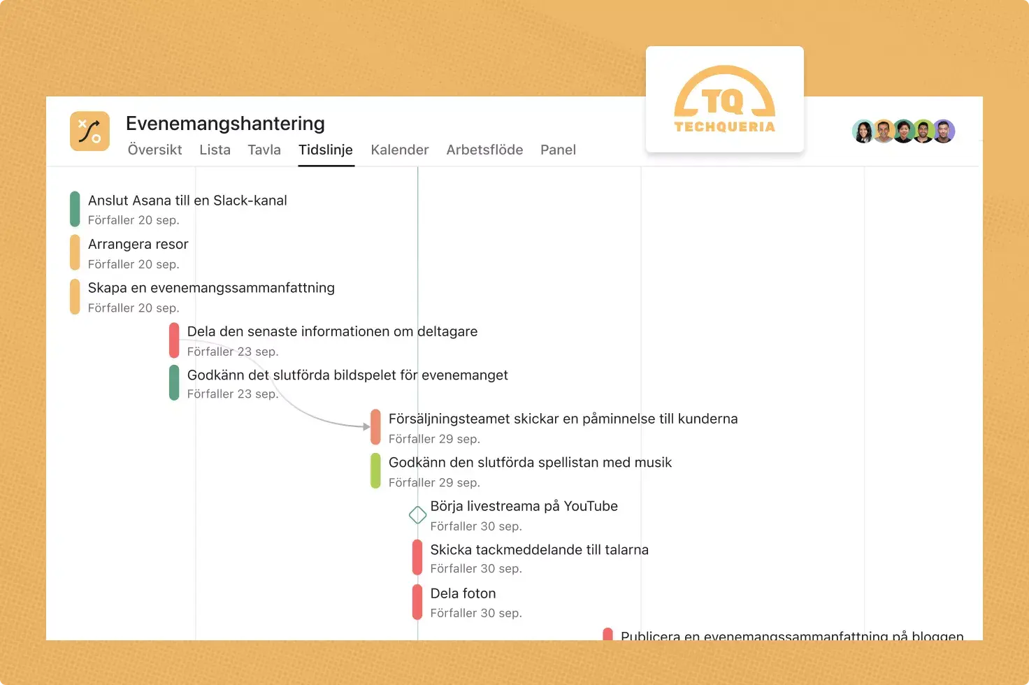 Techqueria använder Asana för sitt arbetsflöde för evenemangshantering