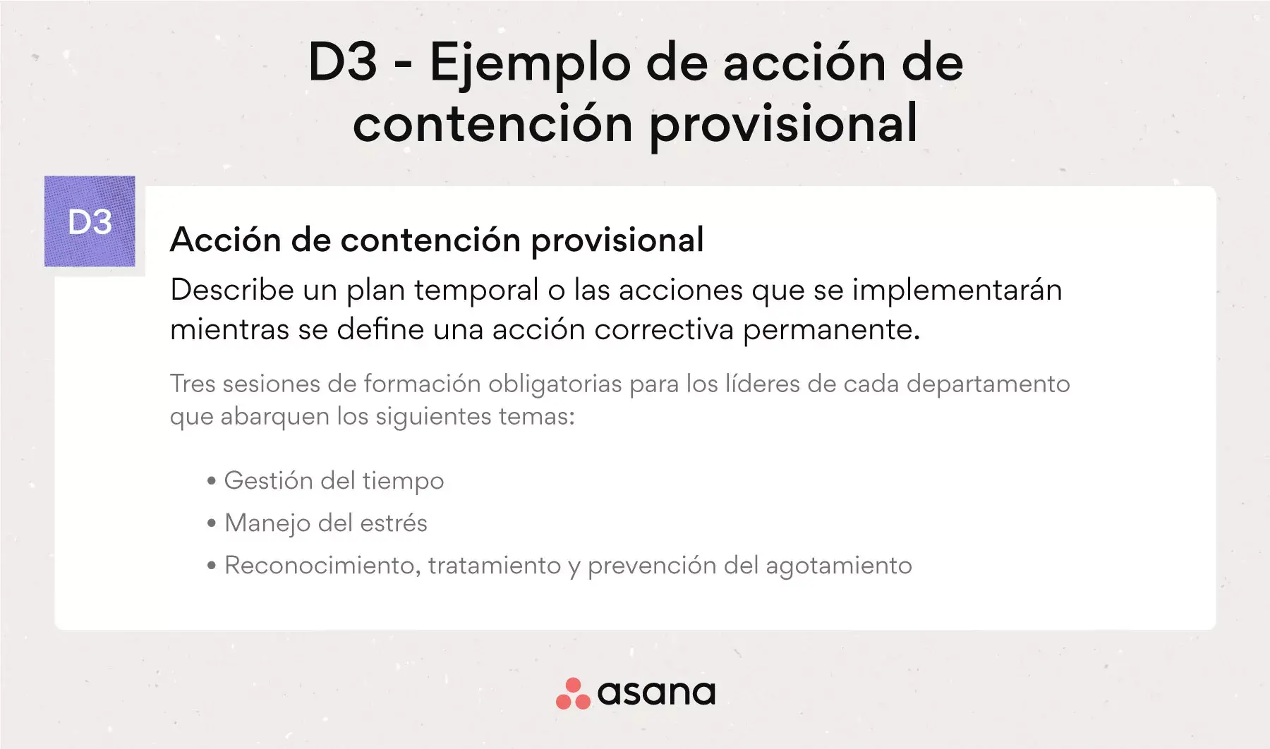 Ejemplo de acción de contención provisional - D3
