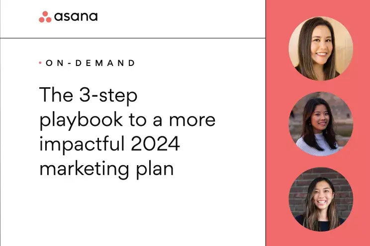 Imagem do cartão do webinário sobre três passos para um plano de marketing mais impactante