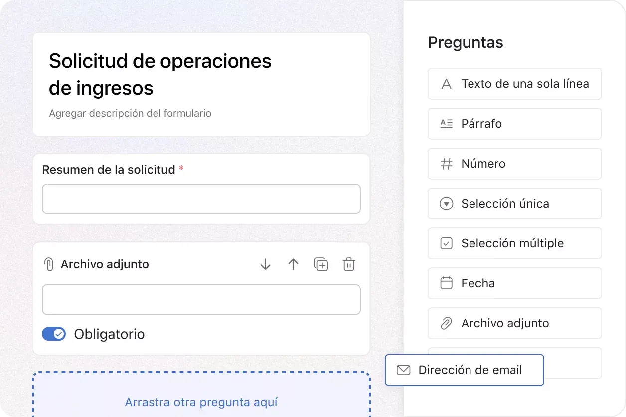 Recepción de trabajo