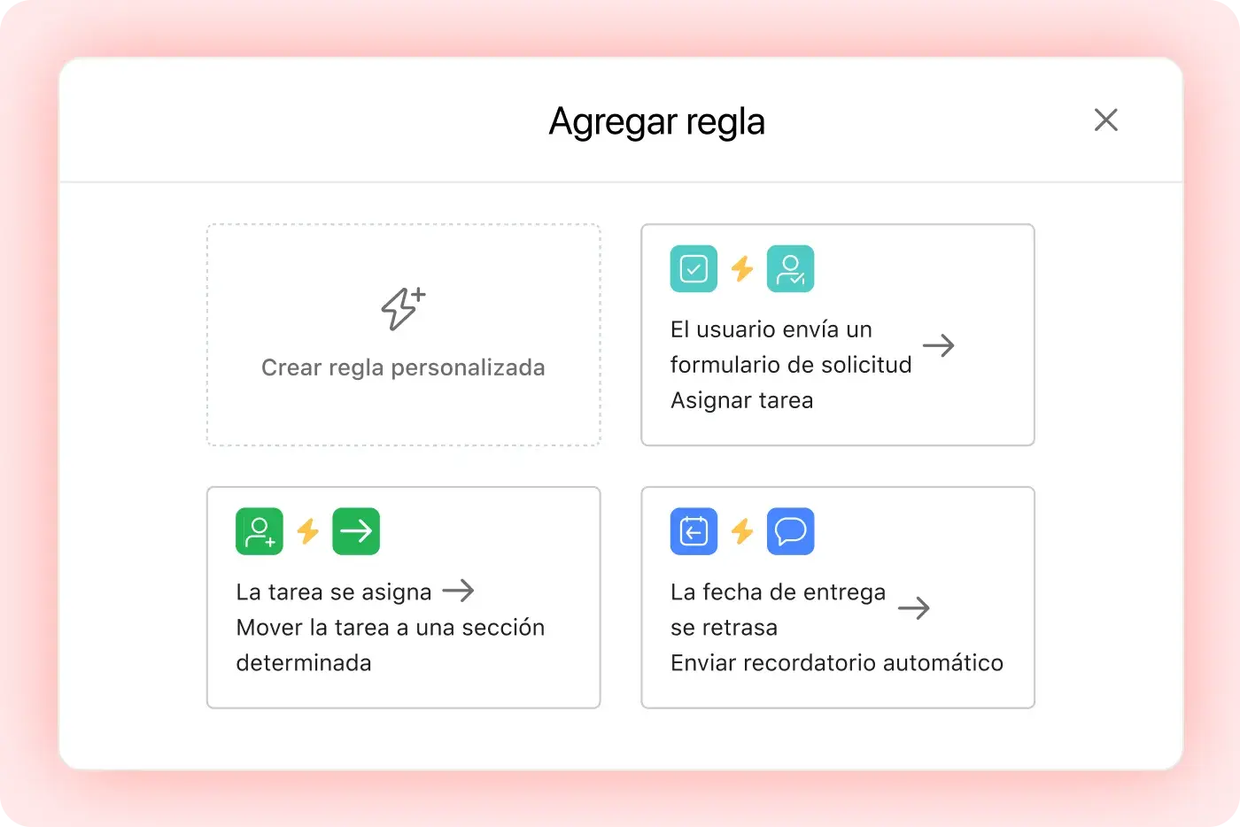Ícono de Elimina el trabajo repetitivo