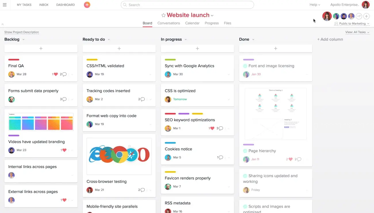 Kanban board