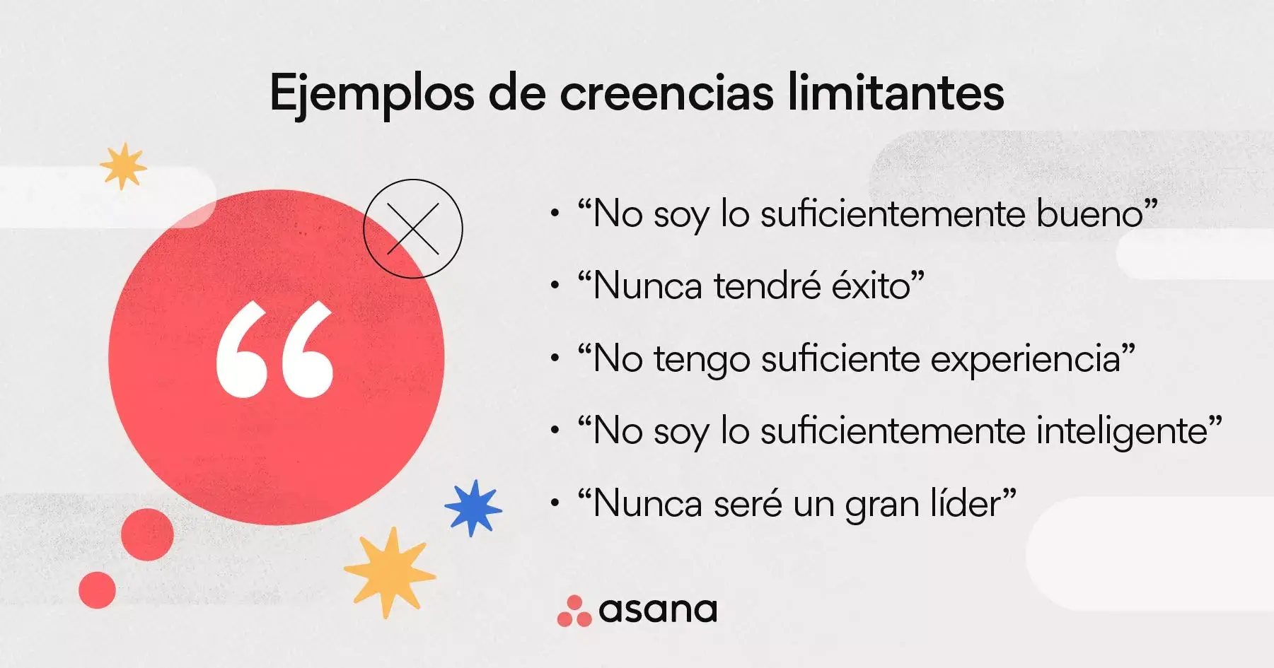 Ejemplos de creencias limitantes