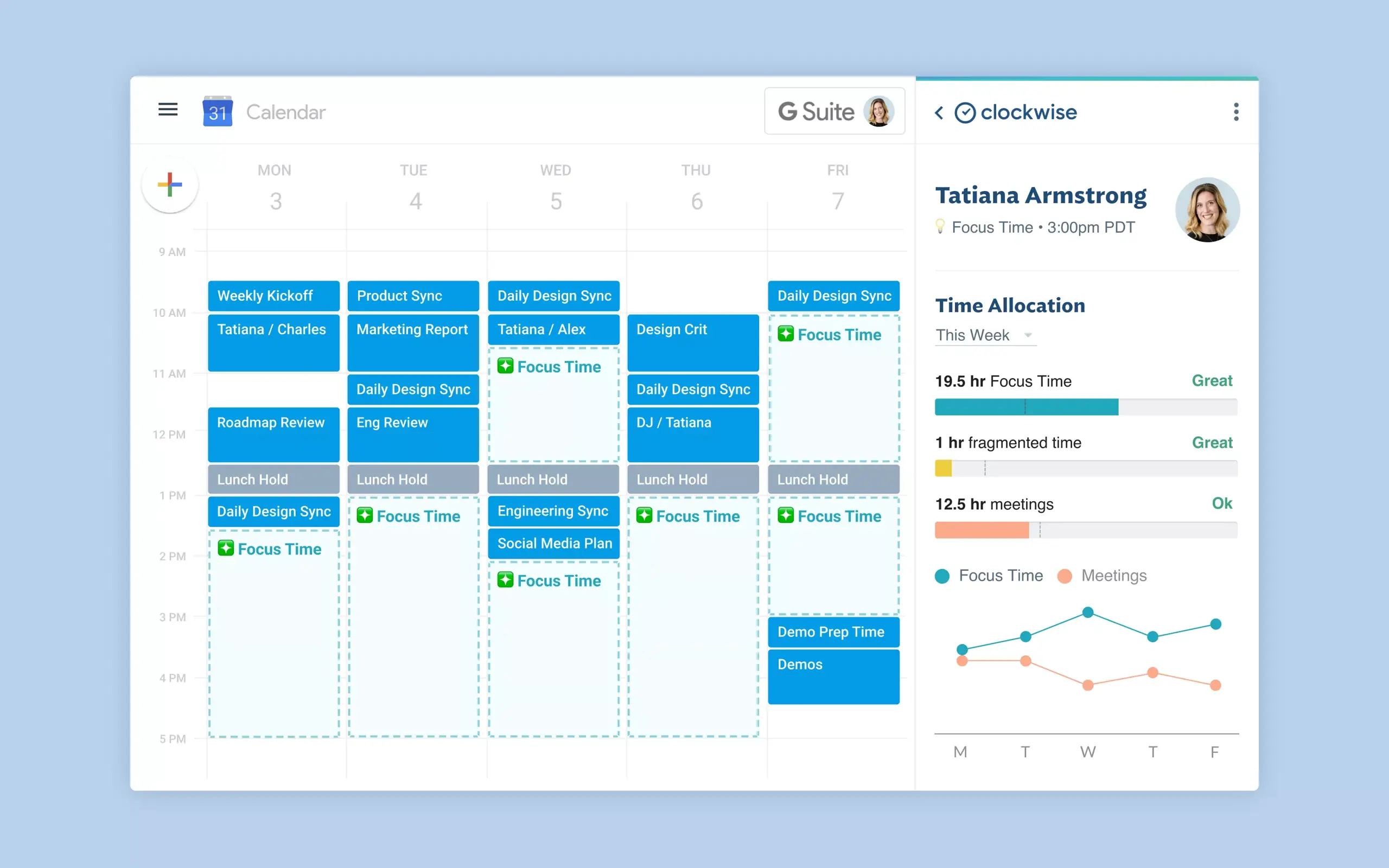 Asana Case Study - Clockwise integration - calendaring