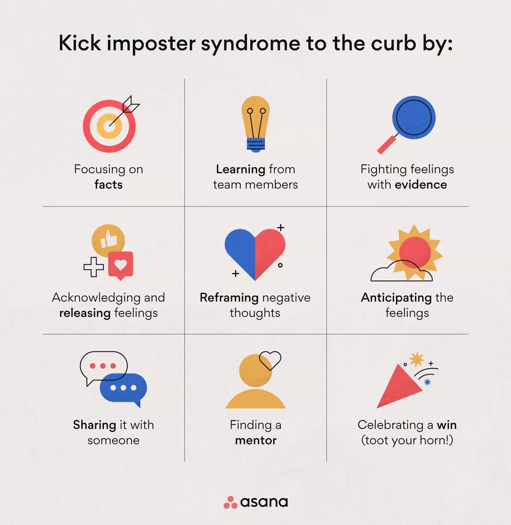 [inline illustration] 9 ways to kick imposter syndrome to the curb (infographic)