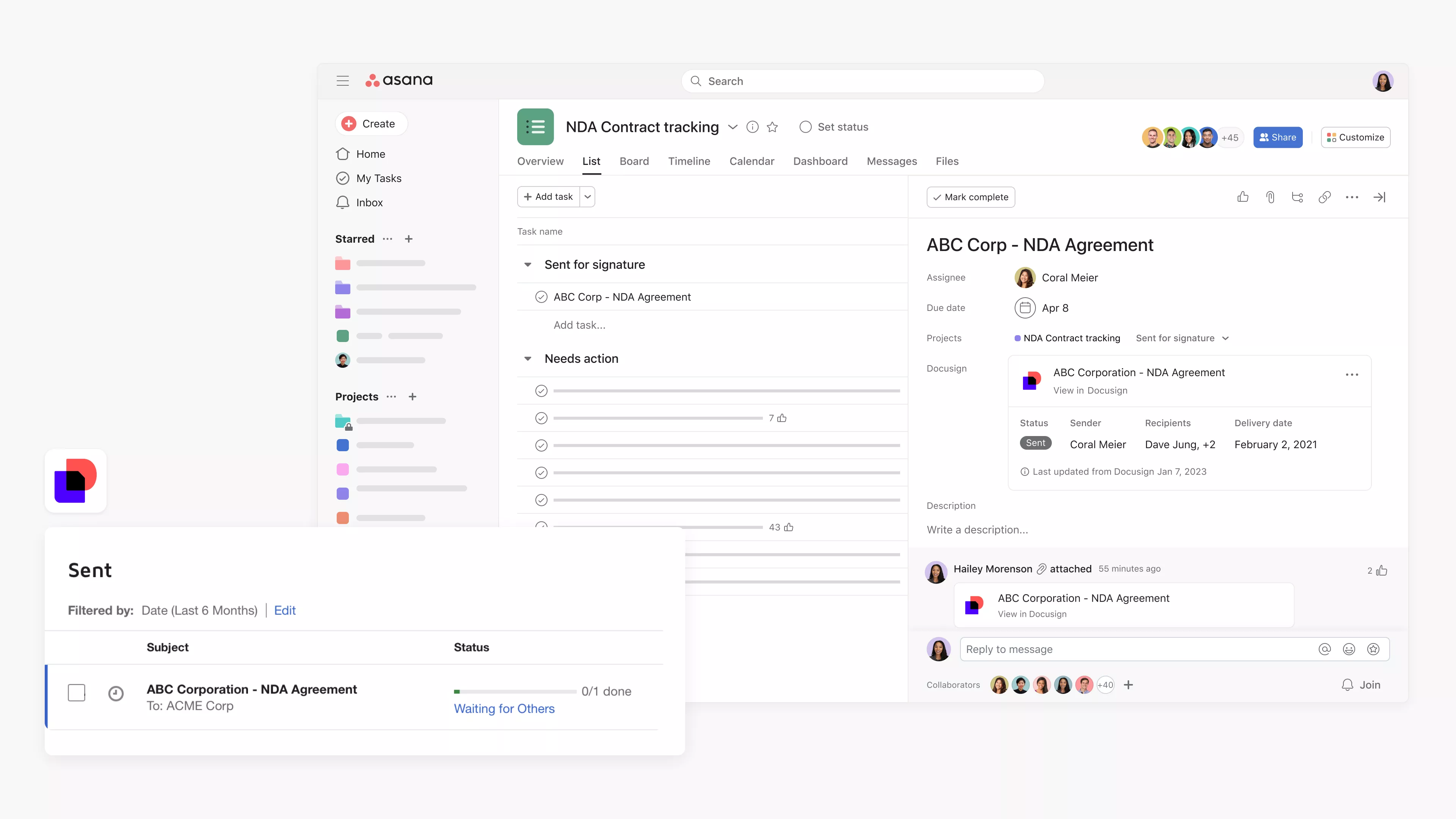 DocuSign + Asana • Asana