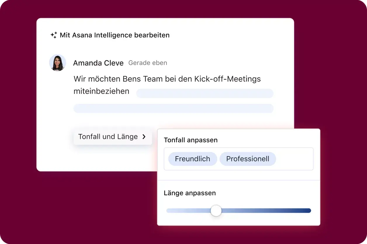 Asana Intelligence KI für Work Management und Projektmanagement • Asana