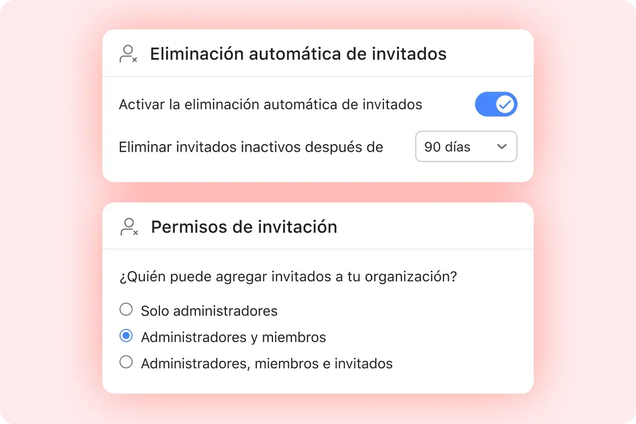 Interfaz de usuario: Asegura tu organización