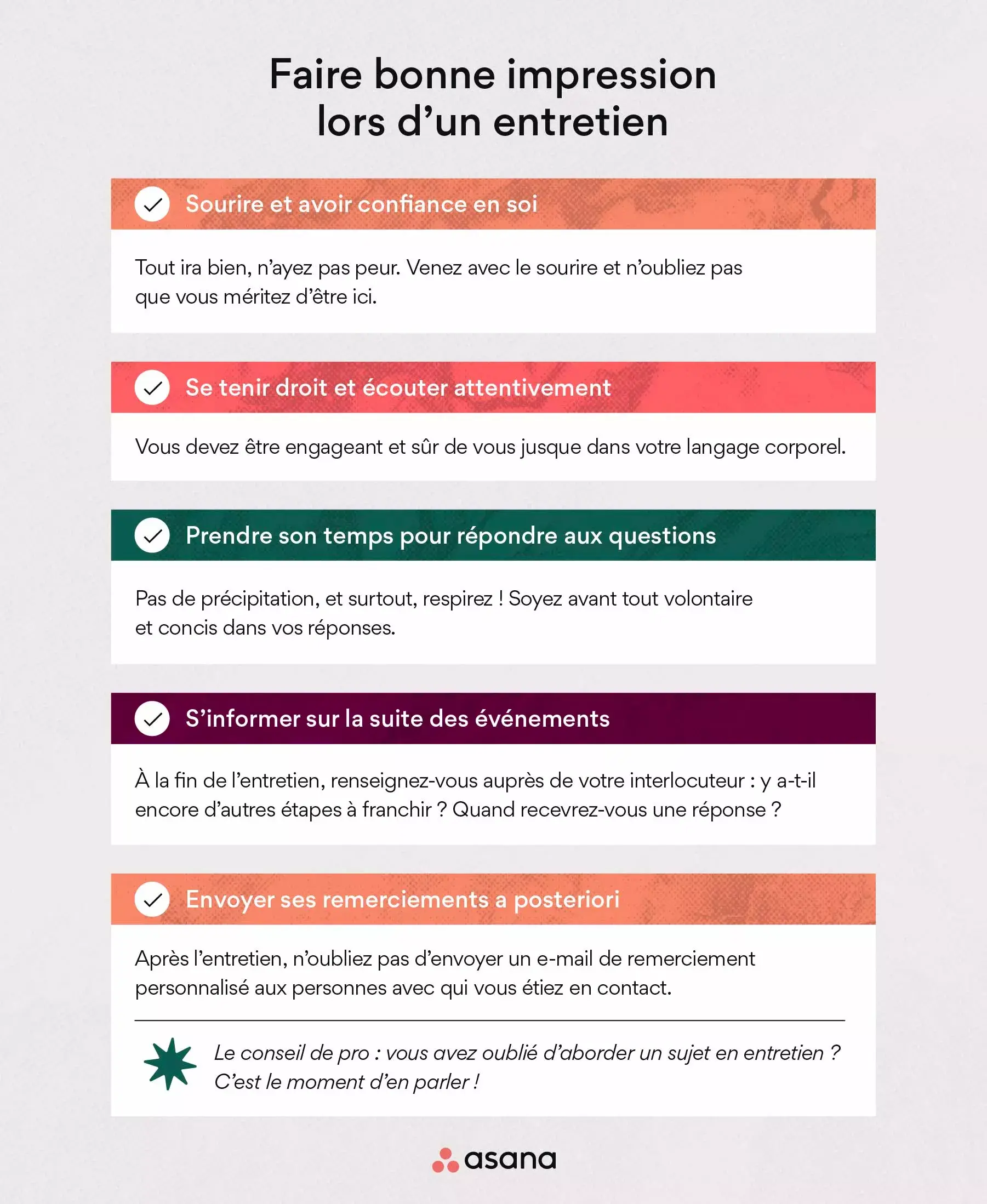 Faire bonne impression lors d’un entretien