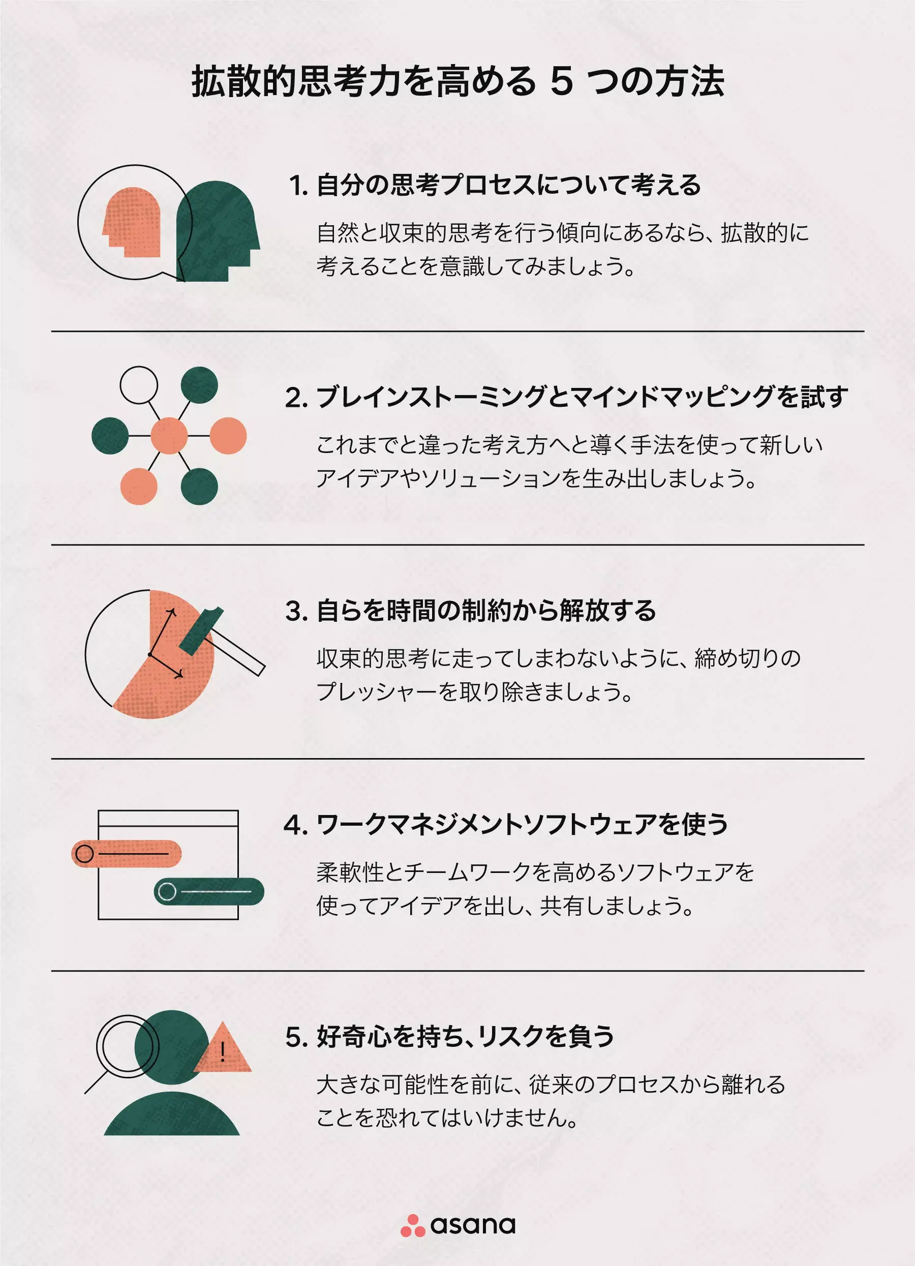 より拡散的に考える方法