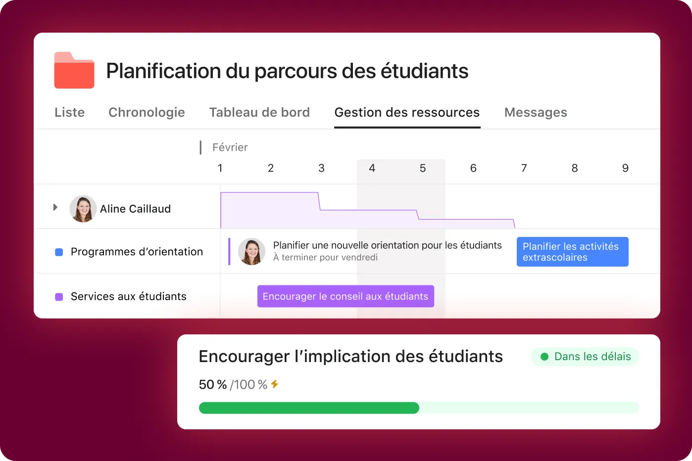 Planification du parcours des étudiants (Enseignement)