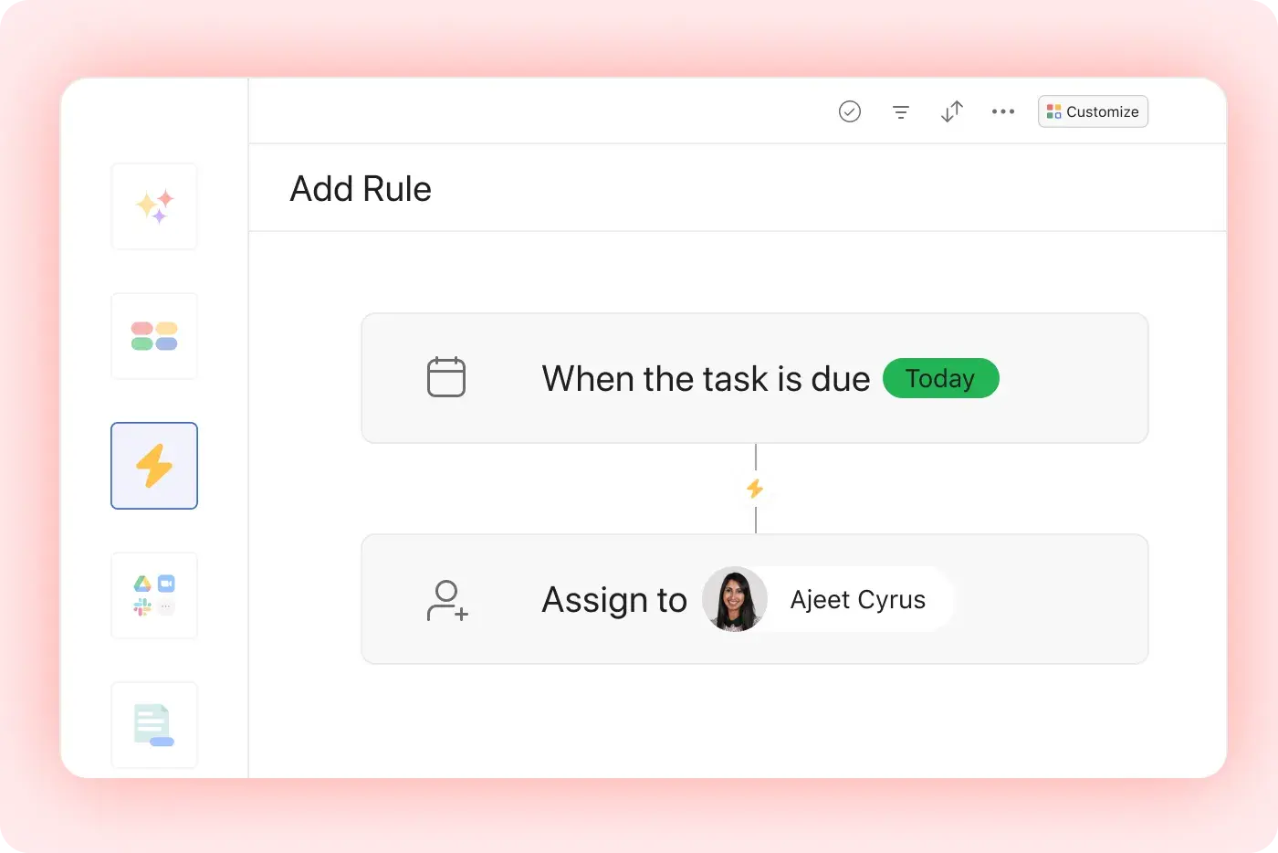 Create a rule icon