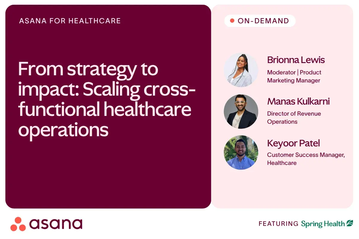 From strategy to impact: Scaling cross-functional healthcare operations