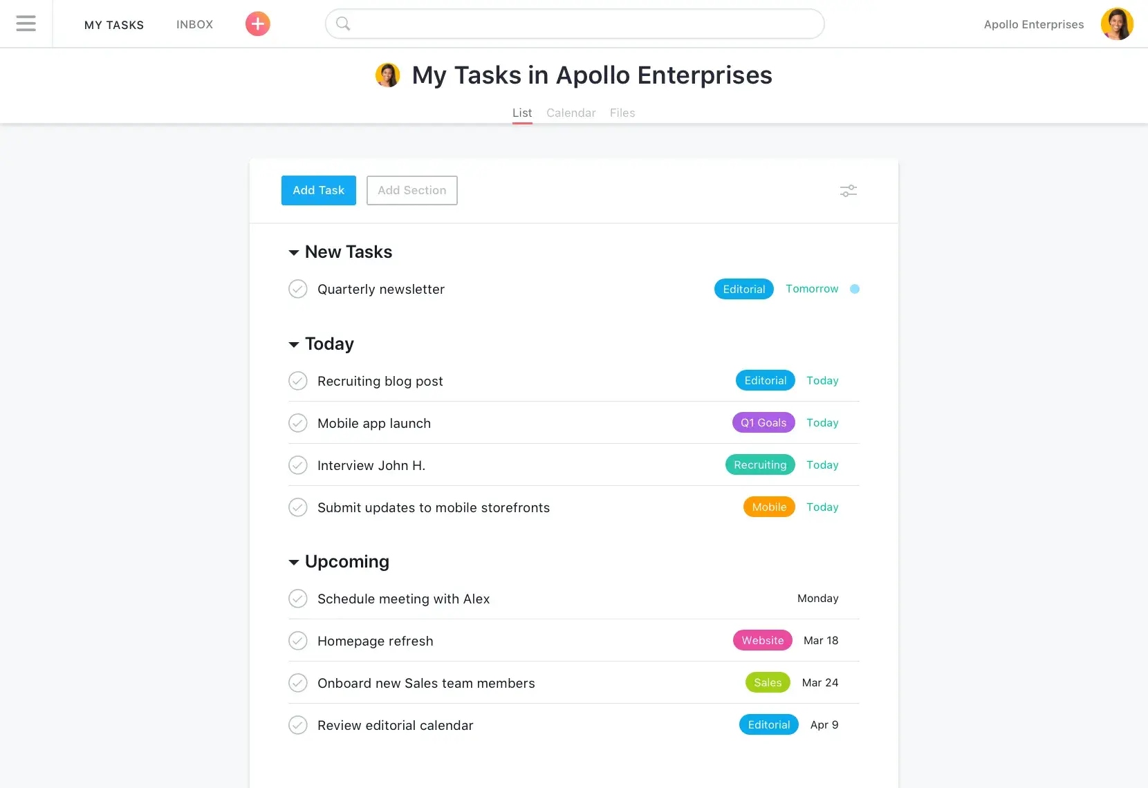 Stay organized at work with Asana’s organization software