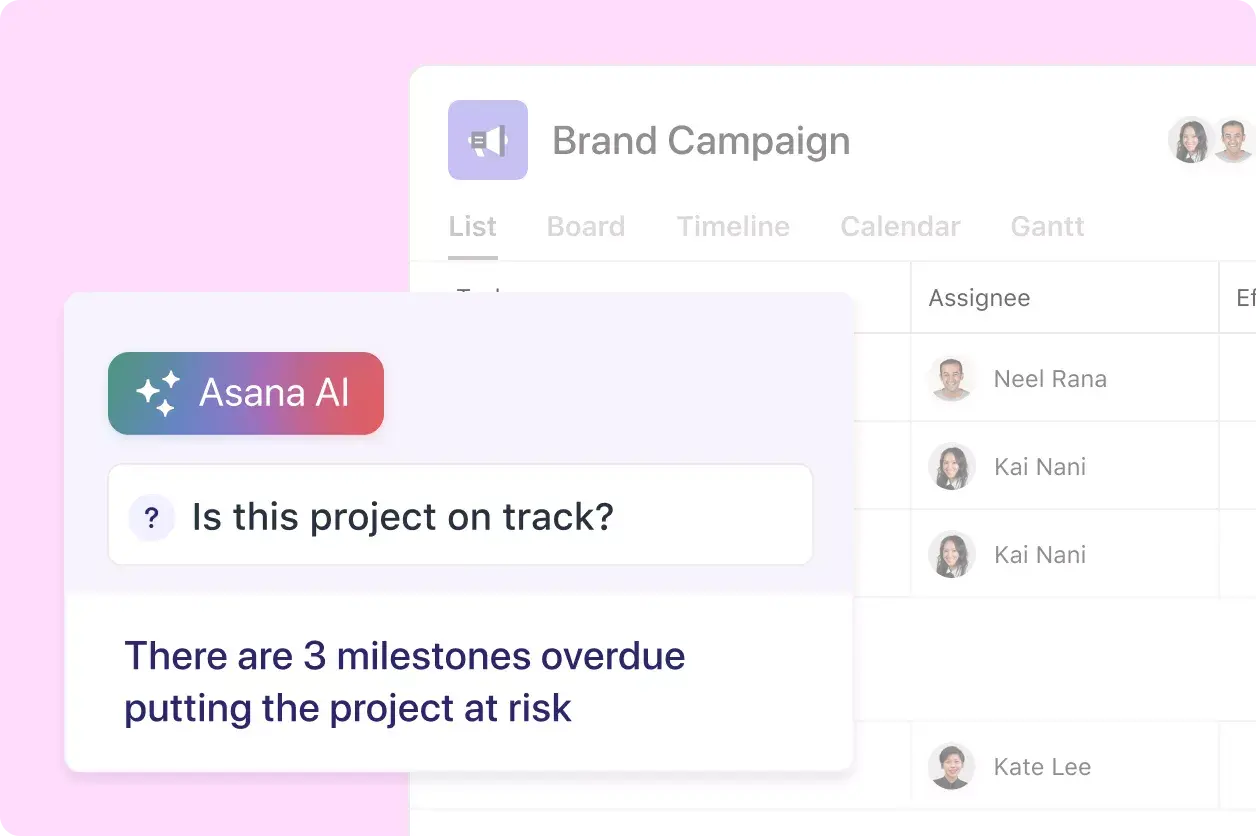 Asana AI-product-UI-afbeelding 