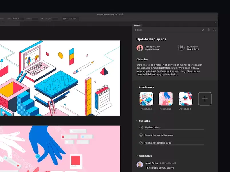 Asana Adobe creative cloud integration