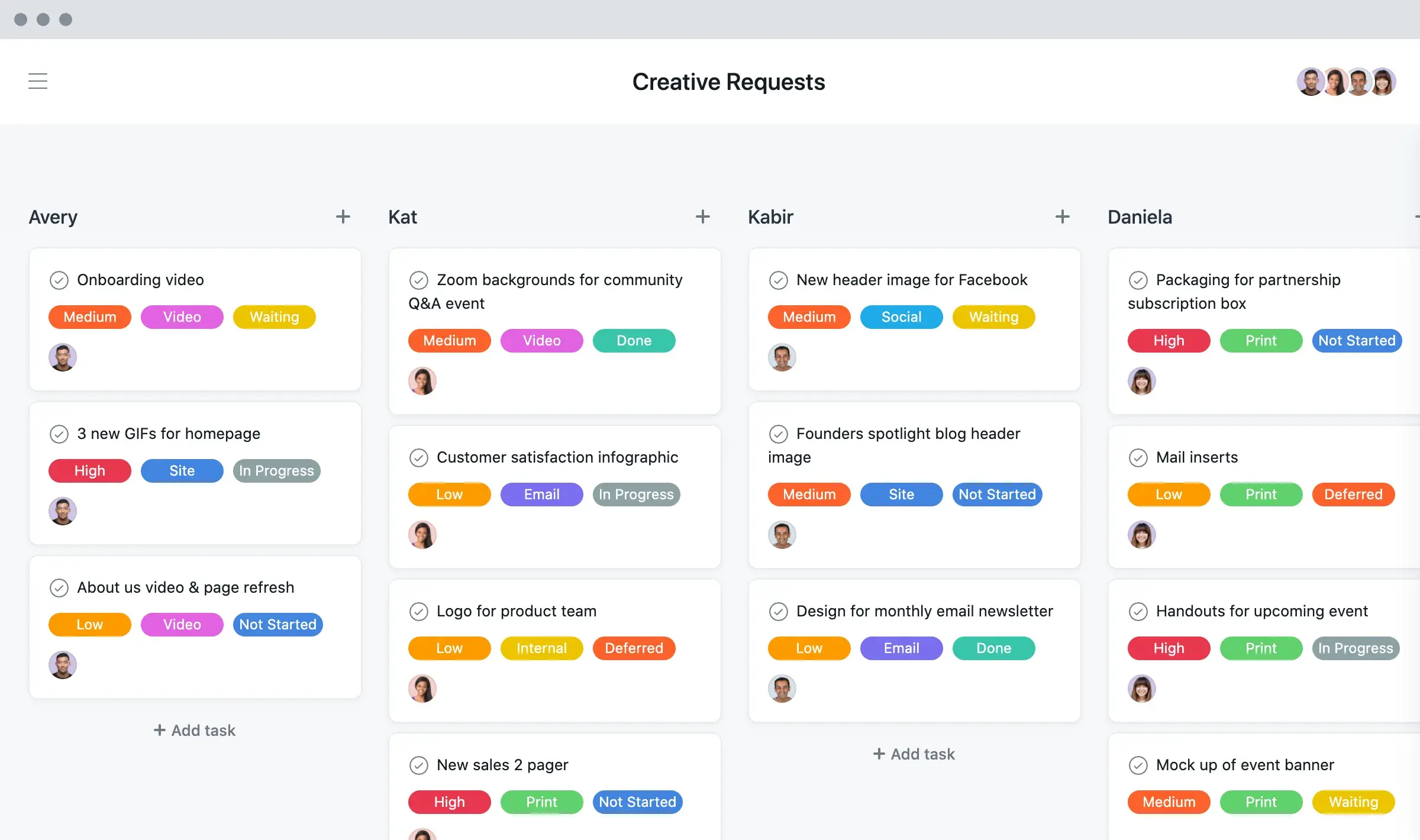 Organize your work with work requests