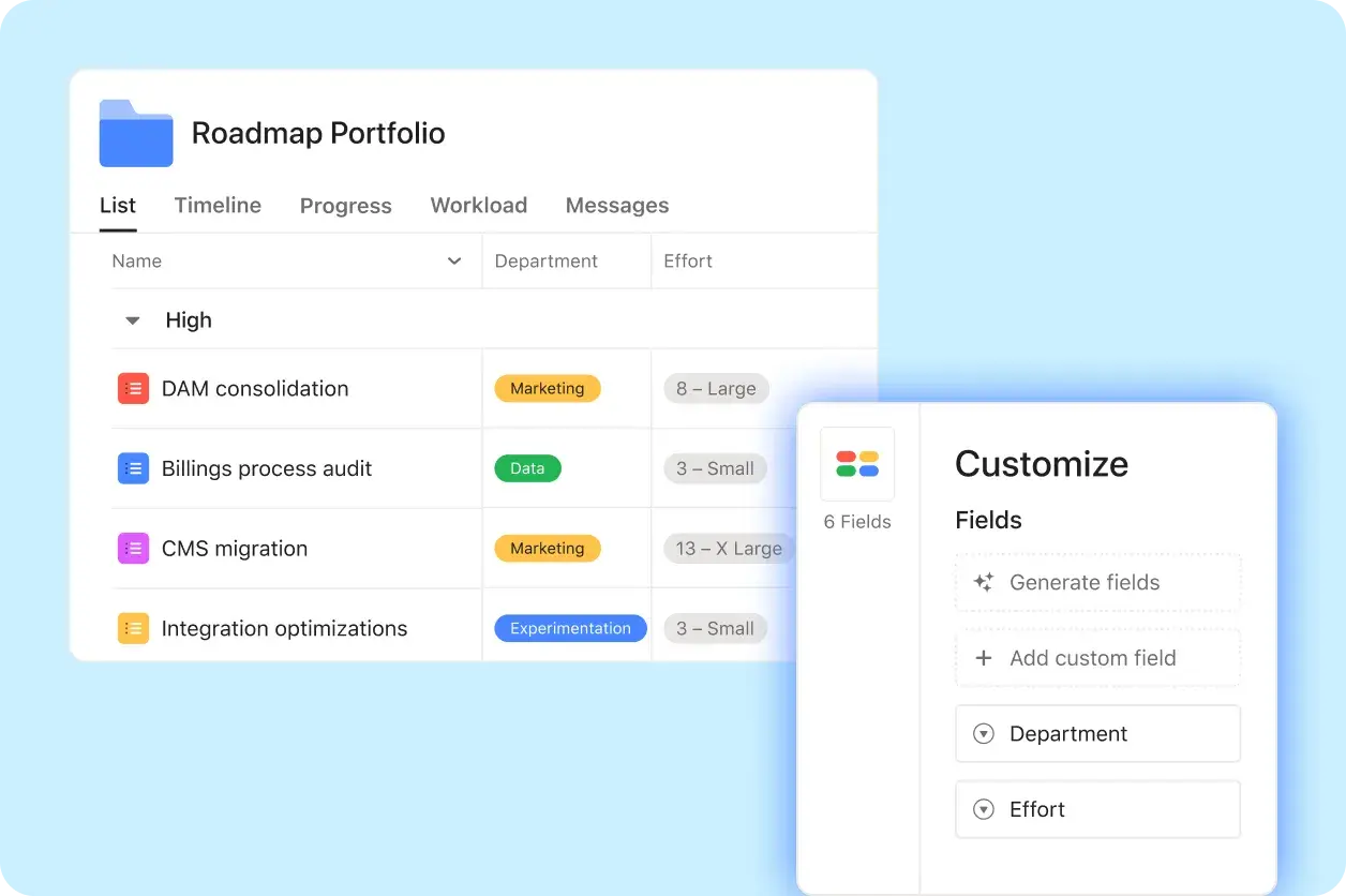 Tracking roadmaps with portfolios\