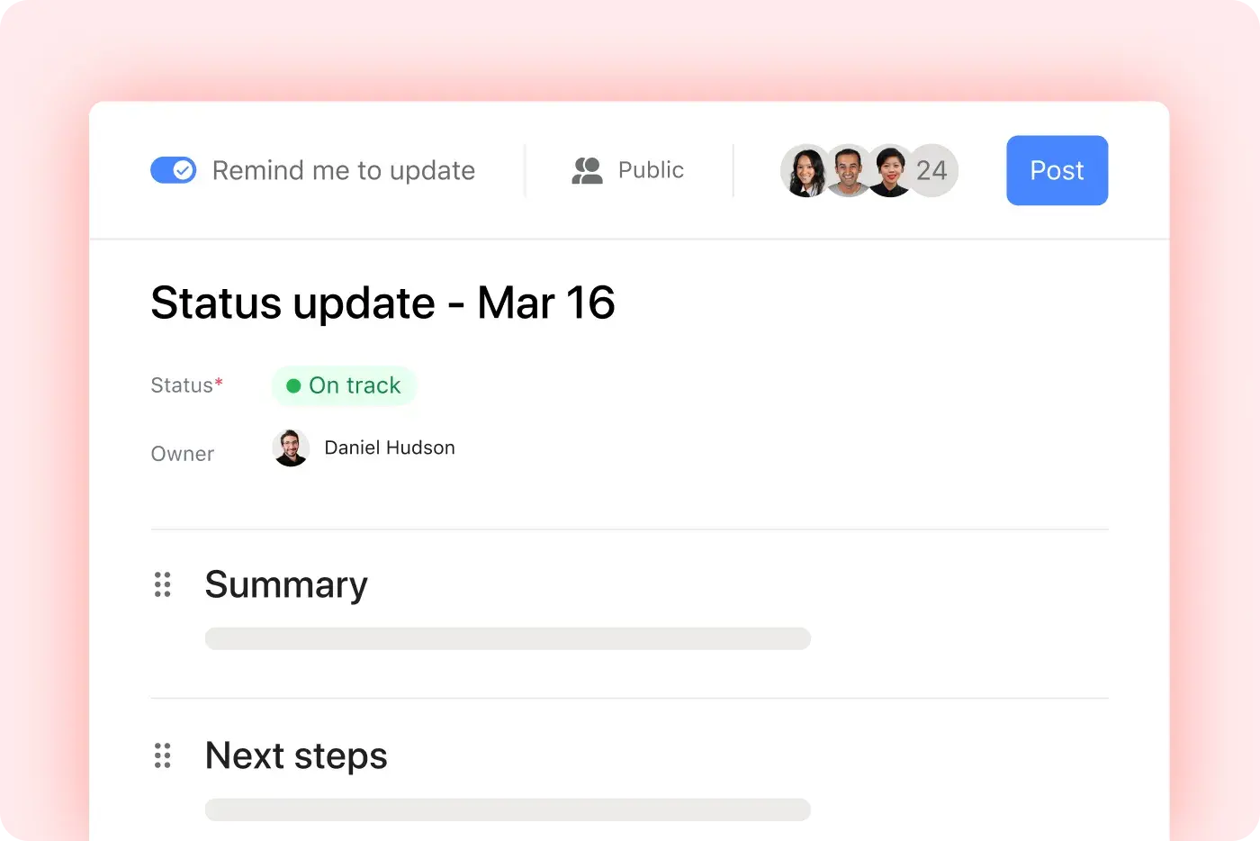Standardize updates across the org