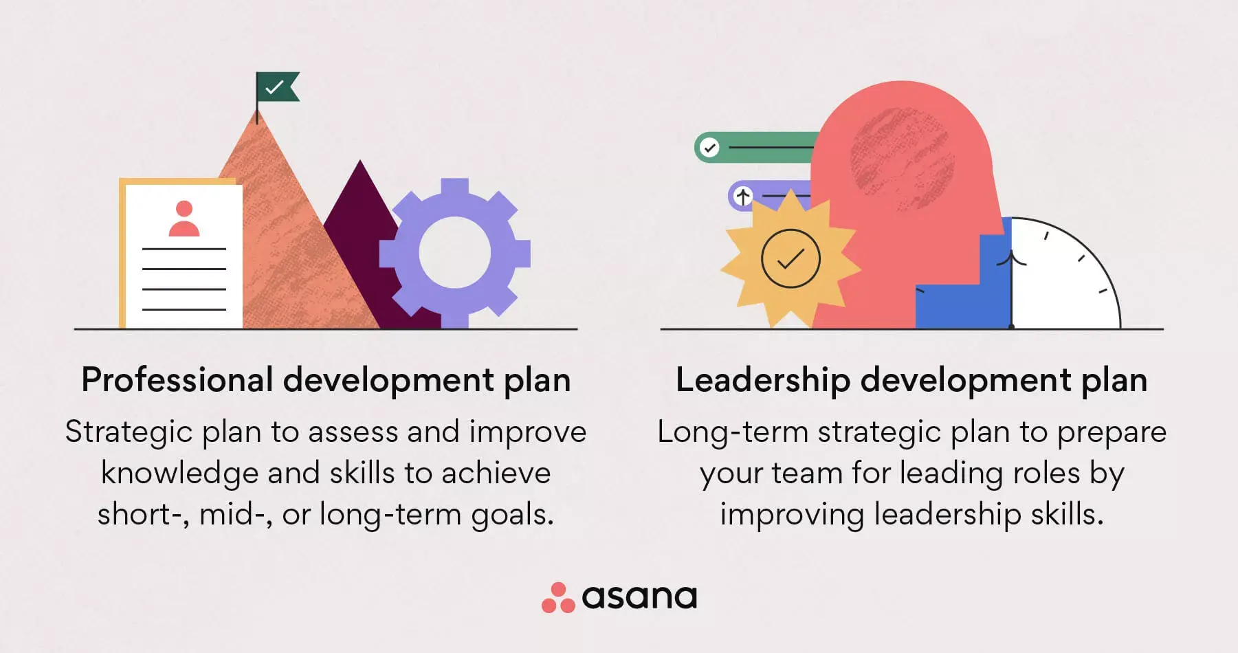 Professional development plan vs. leadership development plan