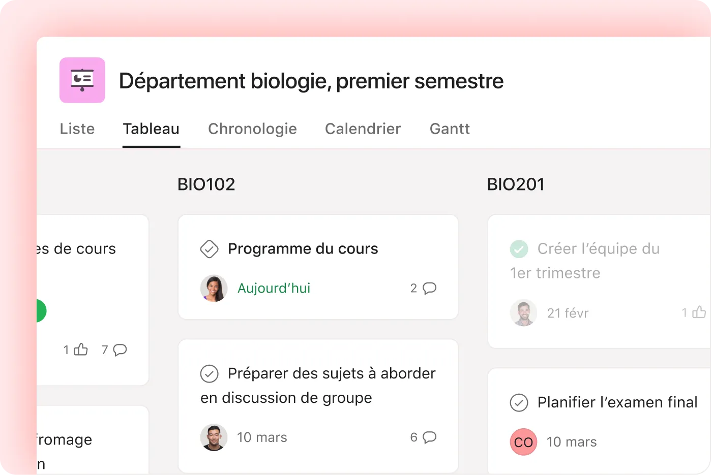 [Secteur] Planification des cours (Enseignement)