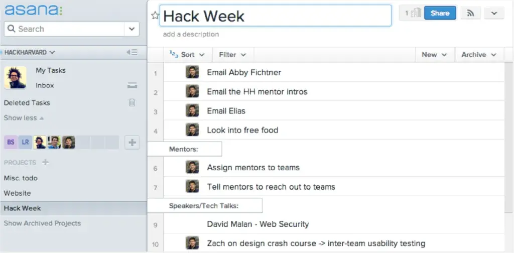 Peter Boyce Hack Week board