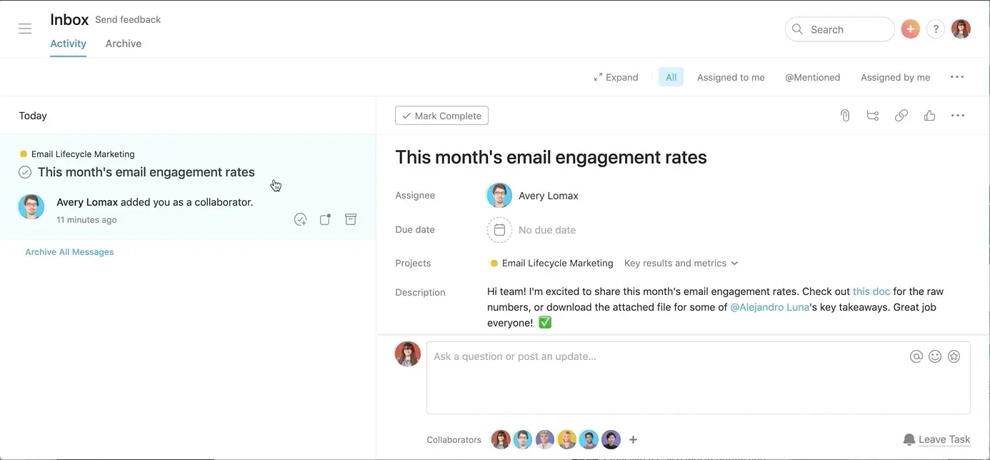 [IA Blog] Asana tips: Managing your Inbox (Image 2)