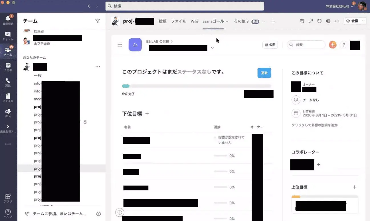 有限会社ゑびや -  Asana上で管理するスマート日報