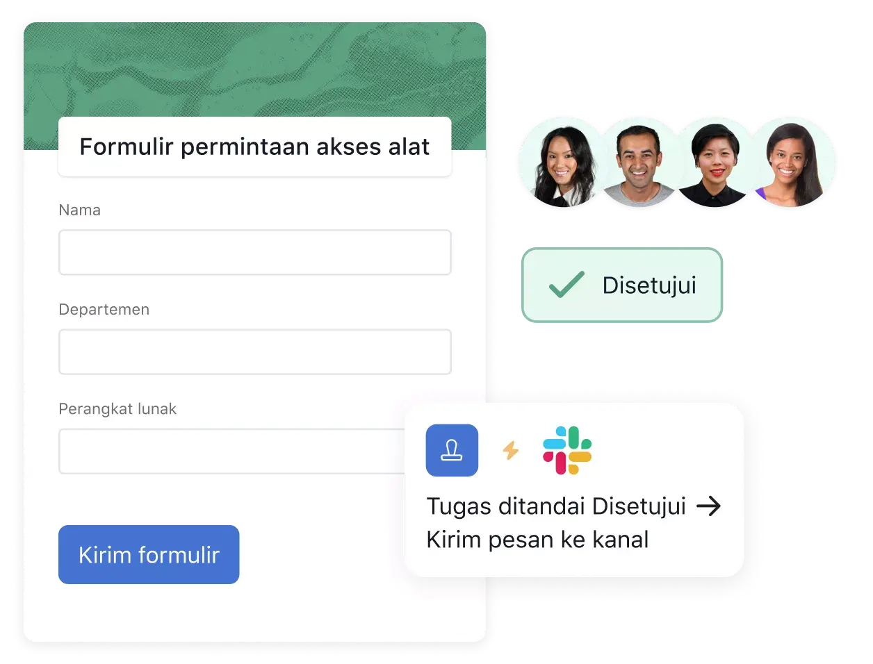 Pelacakan permintaan pekerjaan di Asana