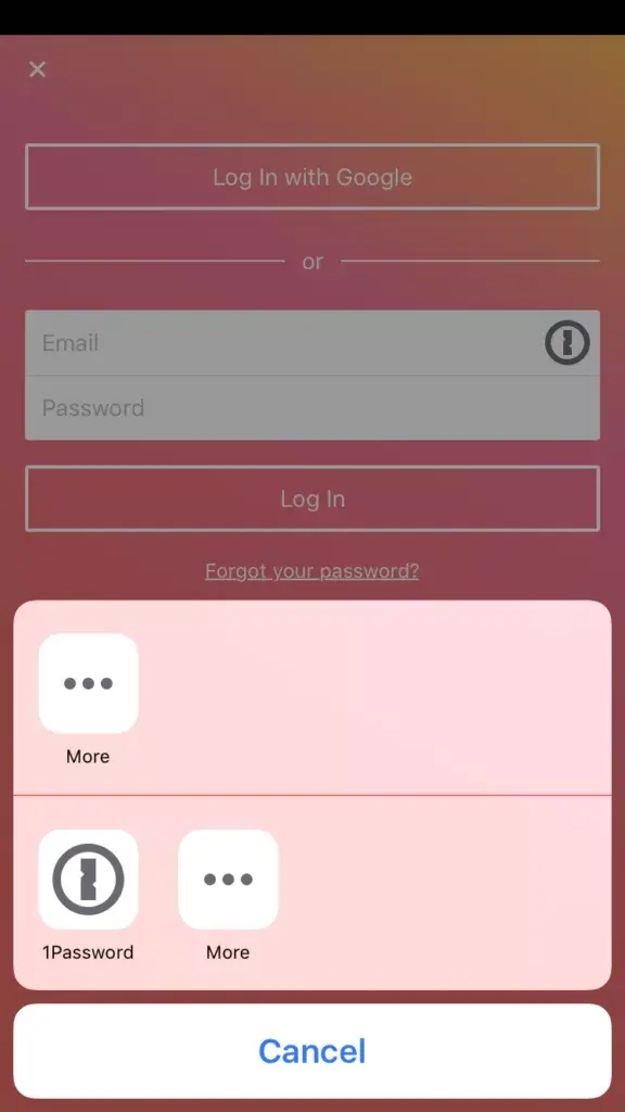 1password Asana iPhone app