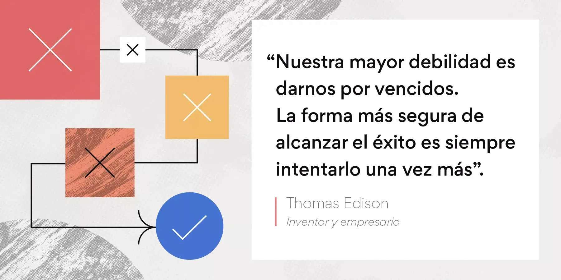 Imagen de cita motivadora para equipos de Tomas Edison